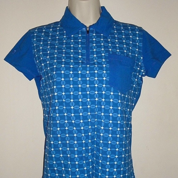 Vintage Rare FILA Sports Polo Tennis Golf Pocket Zipper Top Shirt